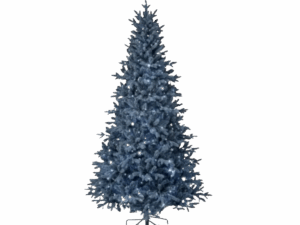 LED Blue Bavarian Spruce Tree (Micro Cool White)