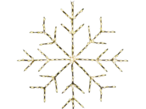 Snowflake 30″ – Warm White -Wire Frame Rice Light-
