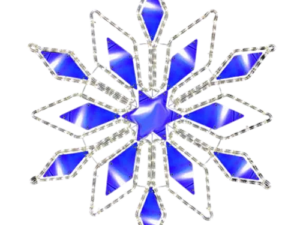 Exultation 32.5" LED Snowflake Blue and White
